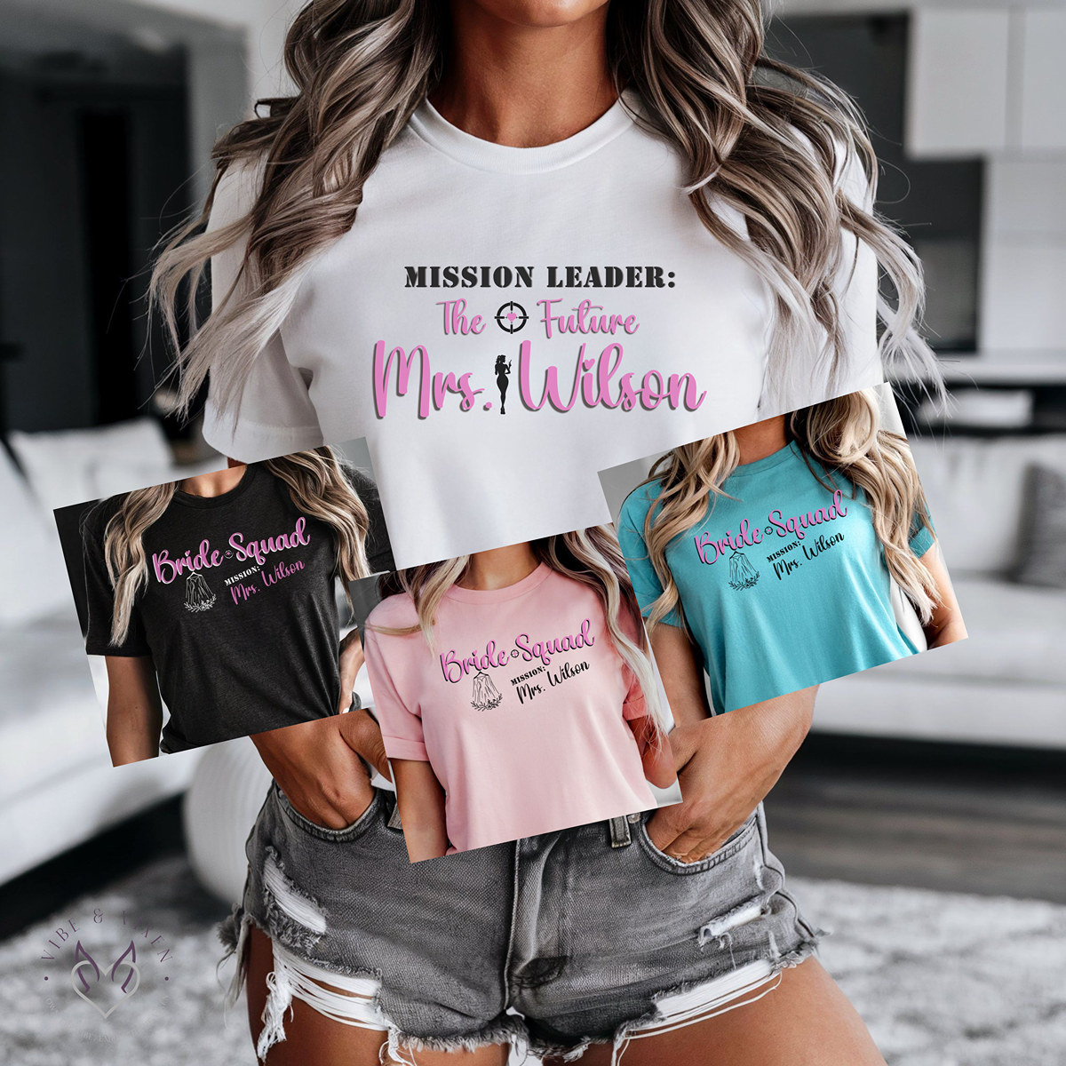 Misson: Future Mrs., Custom Bachelorette T Shirts, Bridal Party Tees- "View Full Details" to Personalize