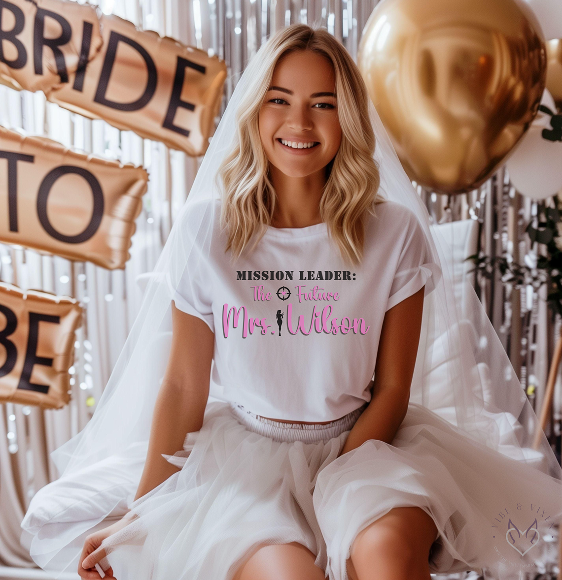 Misson: Future Mrs., Custom Bachelorette T Shirts, Bridal Party Tees- "View Full Details" to Personalize
