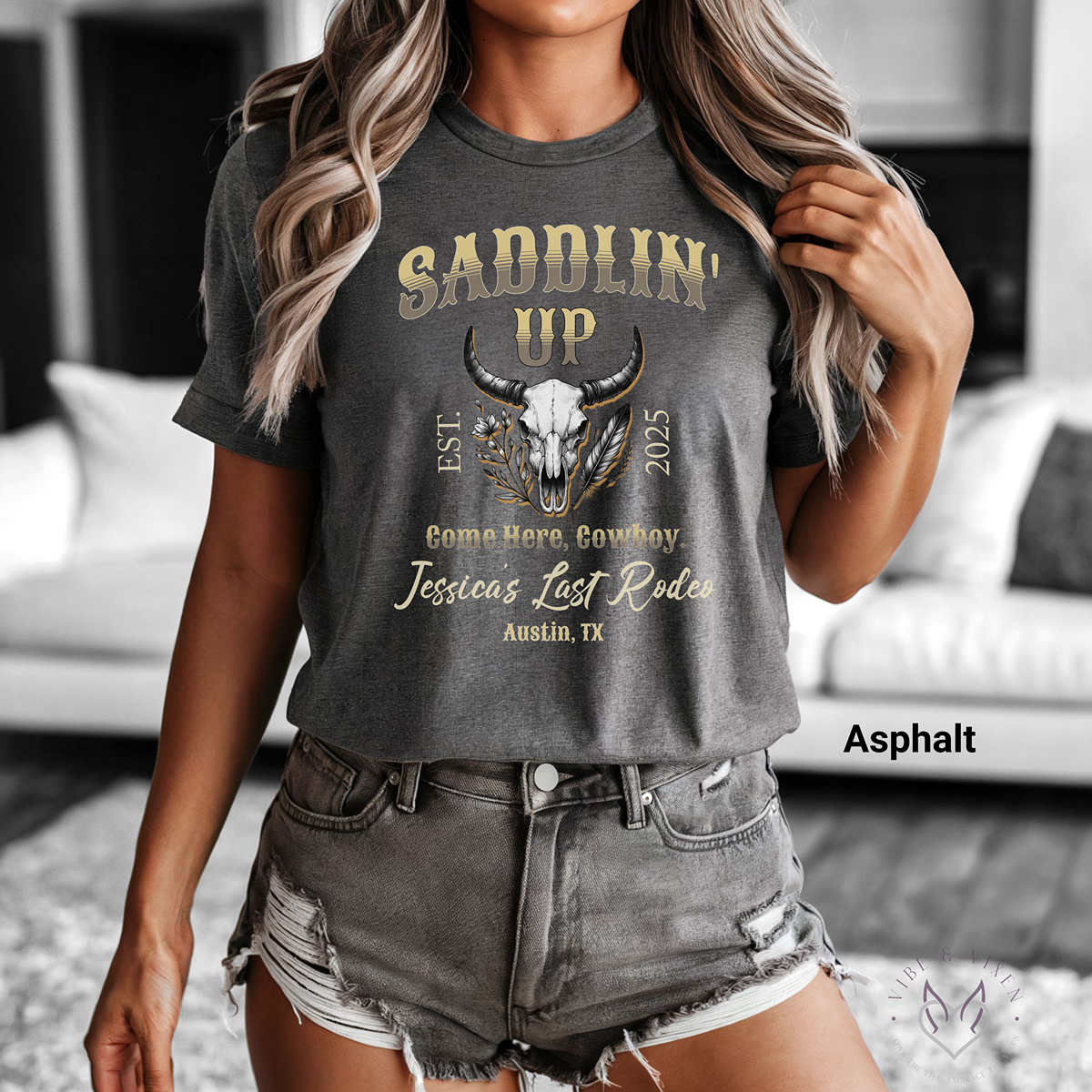 Custom Western Themed Bachelorette/ Bridal Party Tees- "View Full Details" to Personalize