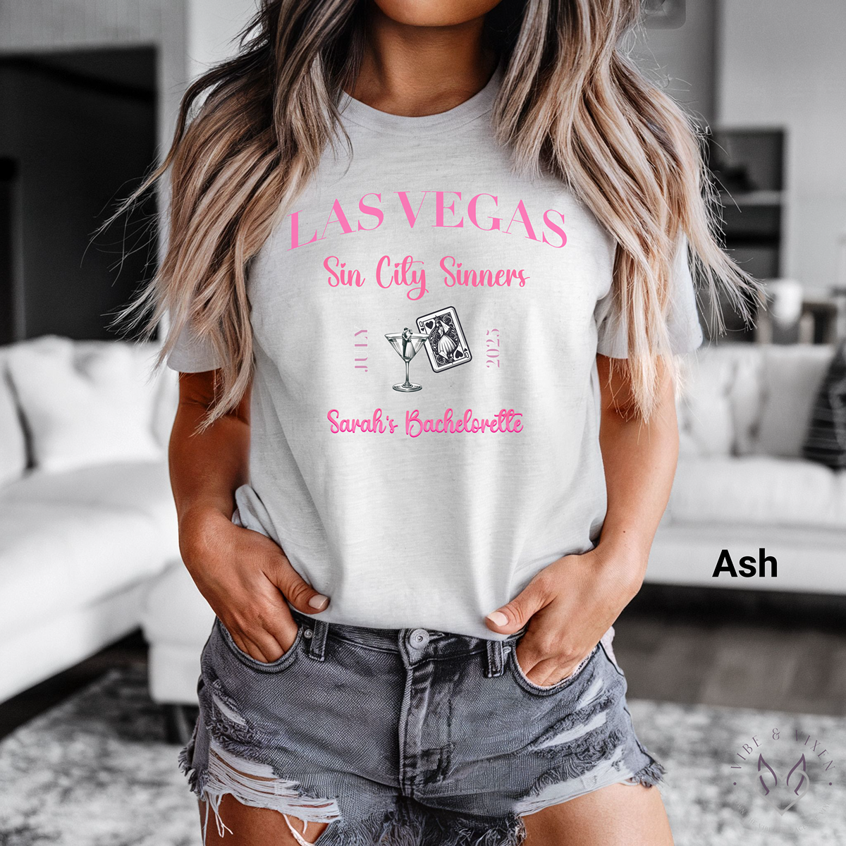 Las Vegas Bachelorette Shirt, Saint & Sinners-"View Full Details" to Personalize