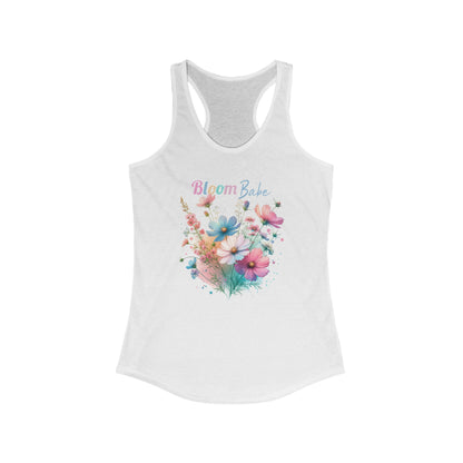 Bloom Babe Racerback Tank, Floral Graphic Top