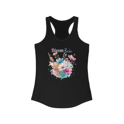 Bloom Babe Racerback Tank, Floral Graphic Top