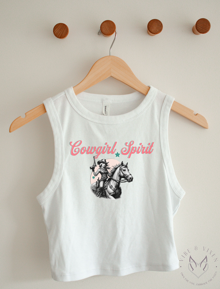 Cowgirl Spirit Graphic Crop Top - Embrace Your Inner Cowgirl!