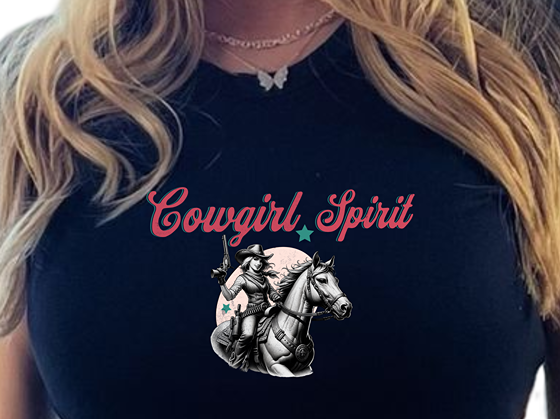 Cowgirl Spirit Baby Tee - Pink