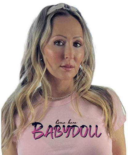 Flirty 'Come Here Babydoll' Women's Baby Tee