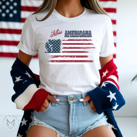Miss Americana- Retro Americana Style Tee